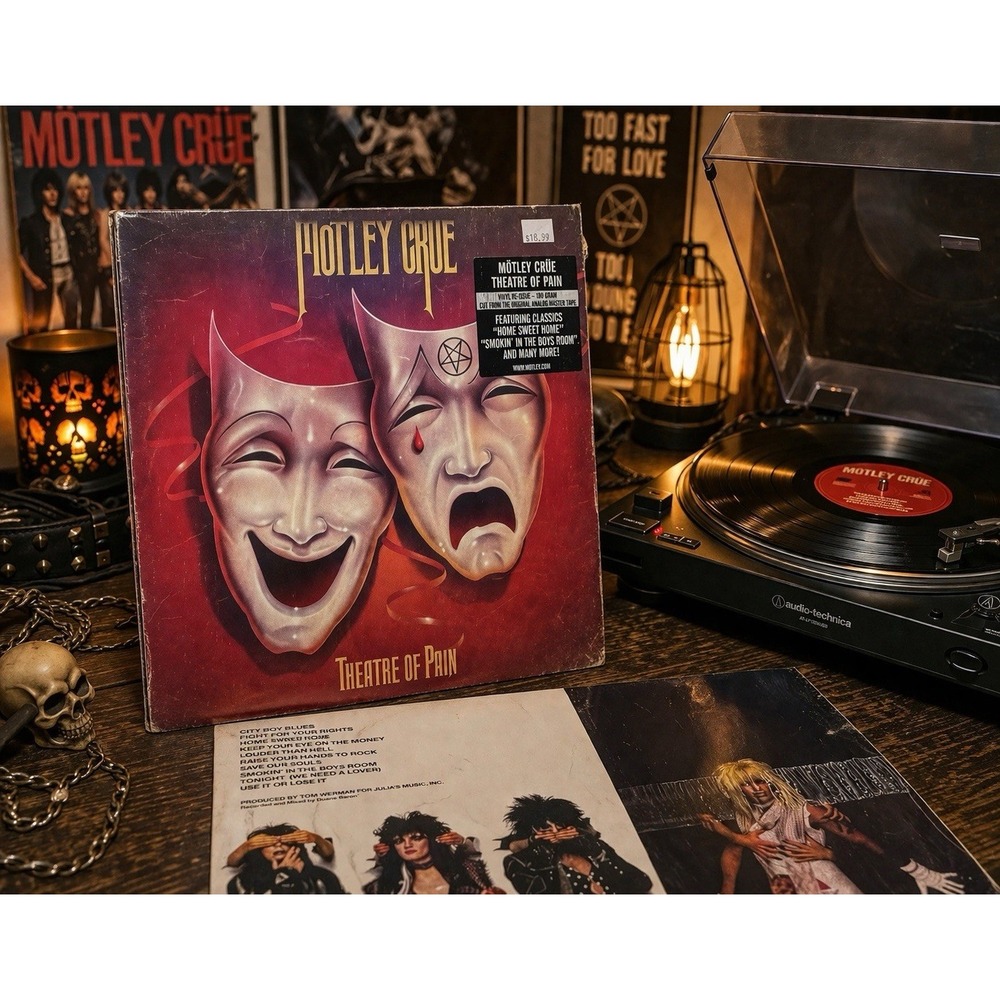Motley Crue Theatre Of Pain LP 2008 Reissue Sealed 180g Vinyl Album ESM/MR322